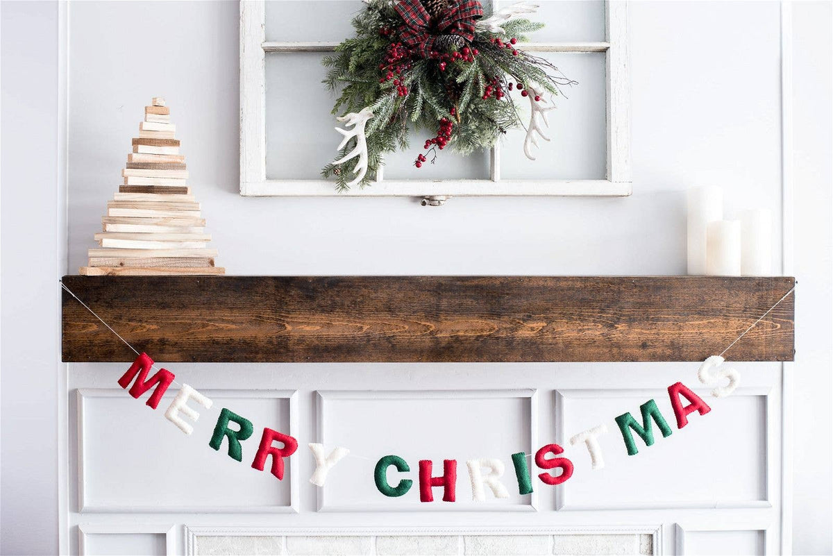 Nivas - Merry Christmas Banner (Christmas Colors)