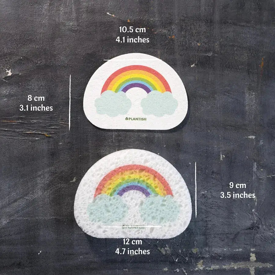 Set of 3 LGBTQ+ Pride Pop-up Sponges (Heart, Popsicle & Rainbow)