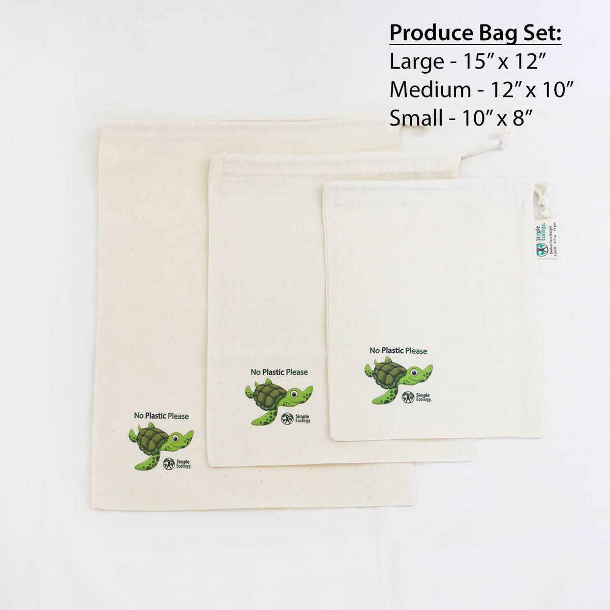 Simple Ecology - "No Plastic Please" Organic Cotton Gift Set - Simple Ecology — alternate product image, view 4