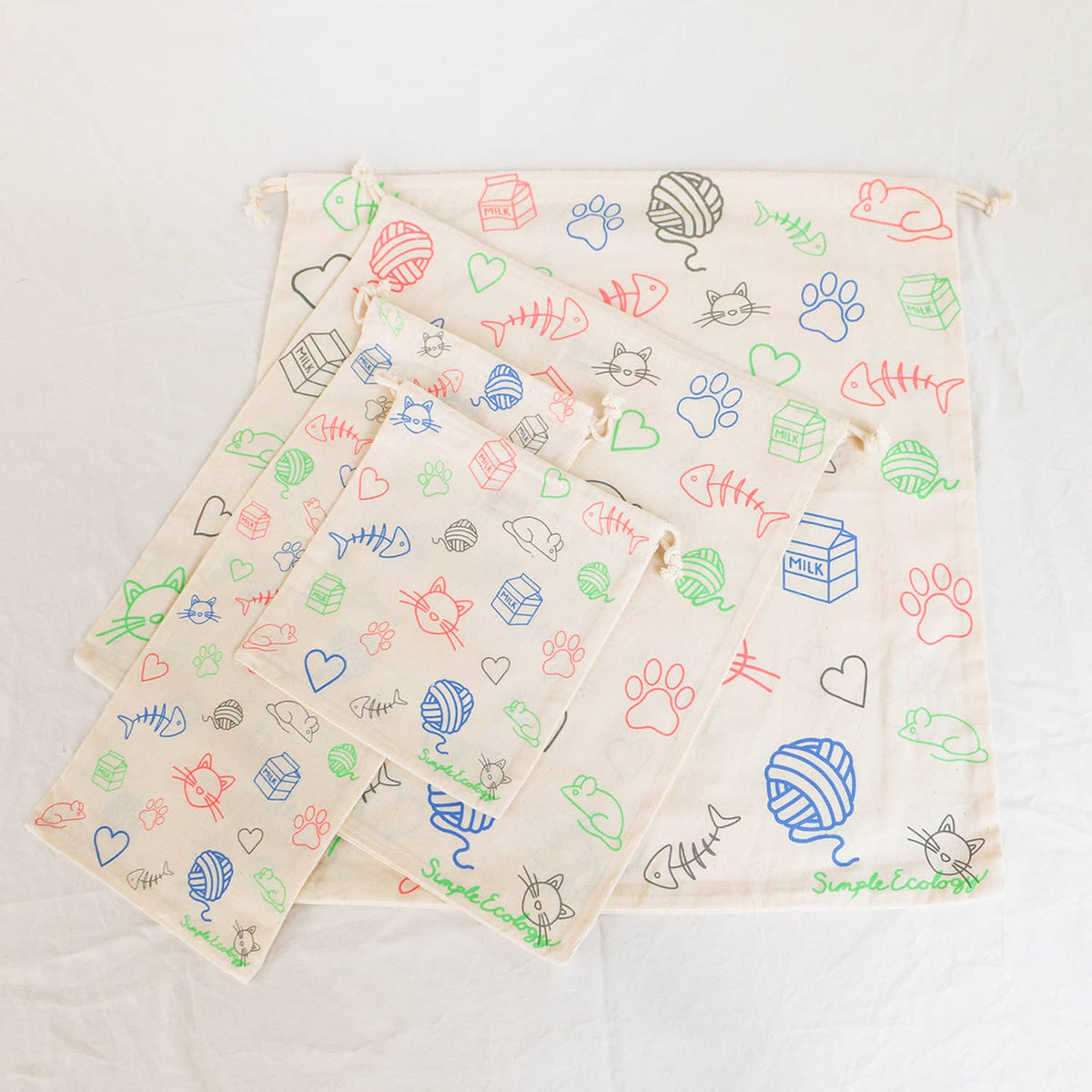 Simple Ecology - Organic Cotton Reusable Gift Bag Sets - Simple Ecology — alternate product image, view 7