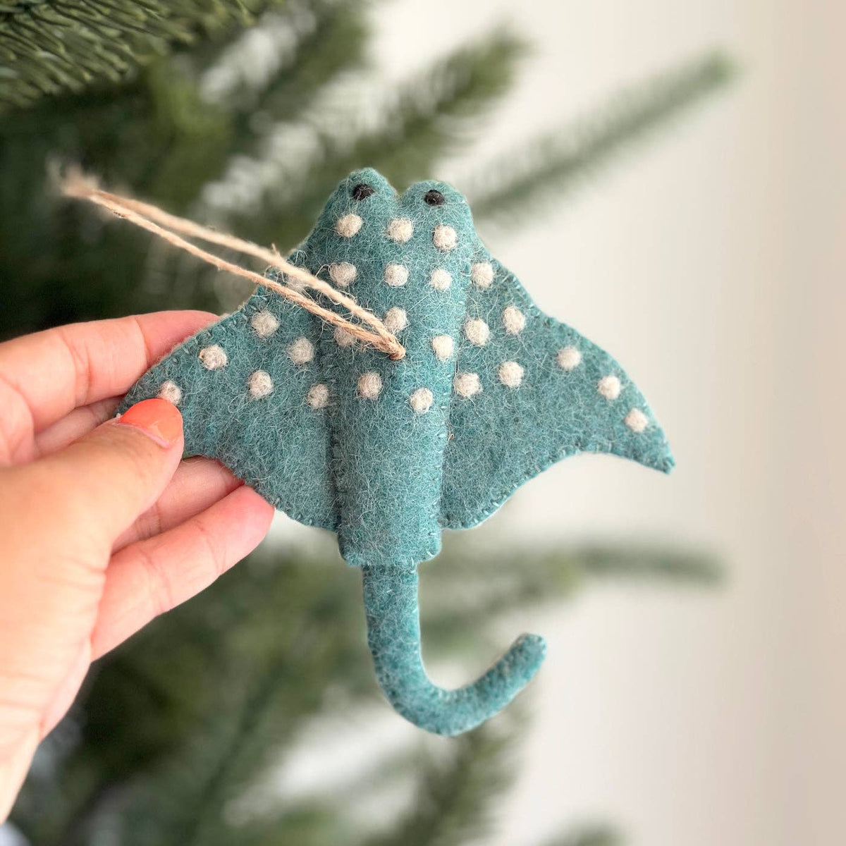 Ganapati - Felt Ornament - Blue Stingray — alternate product image, view 2