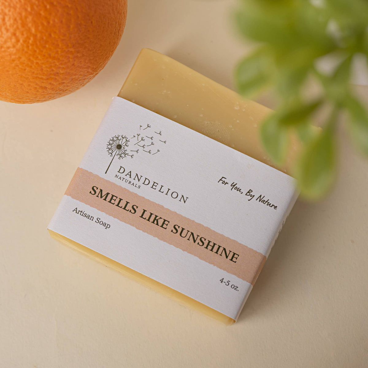 Dandelion Naturals - Jabón en barra «Smells Like Sunshine» | Jabón de pomelo, naranja y limón