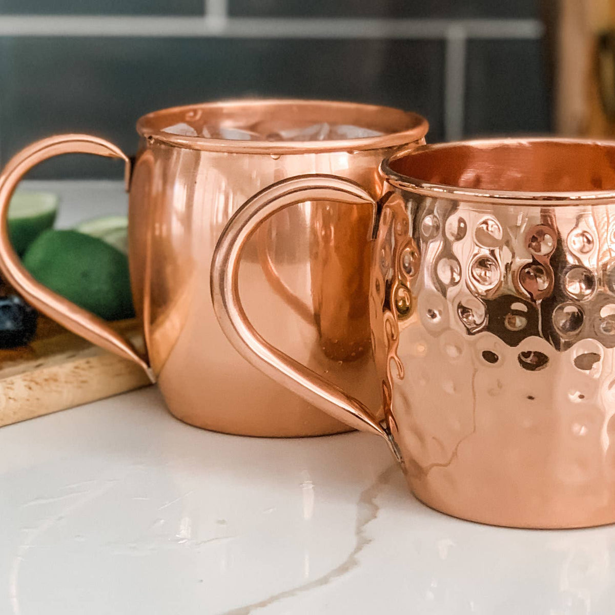 Copper Mug Company - Barrel Hammered: 16oz Solid Copper Moscow Mule Mug