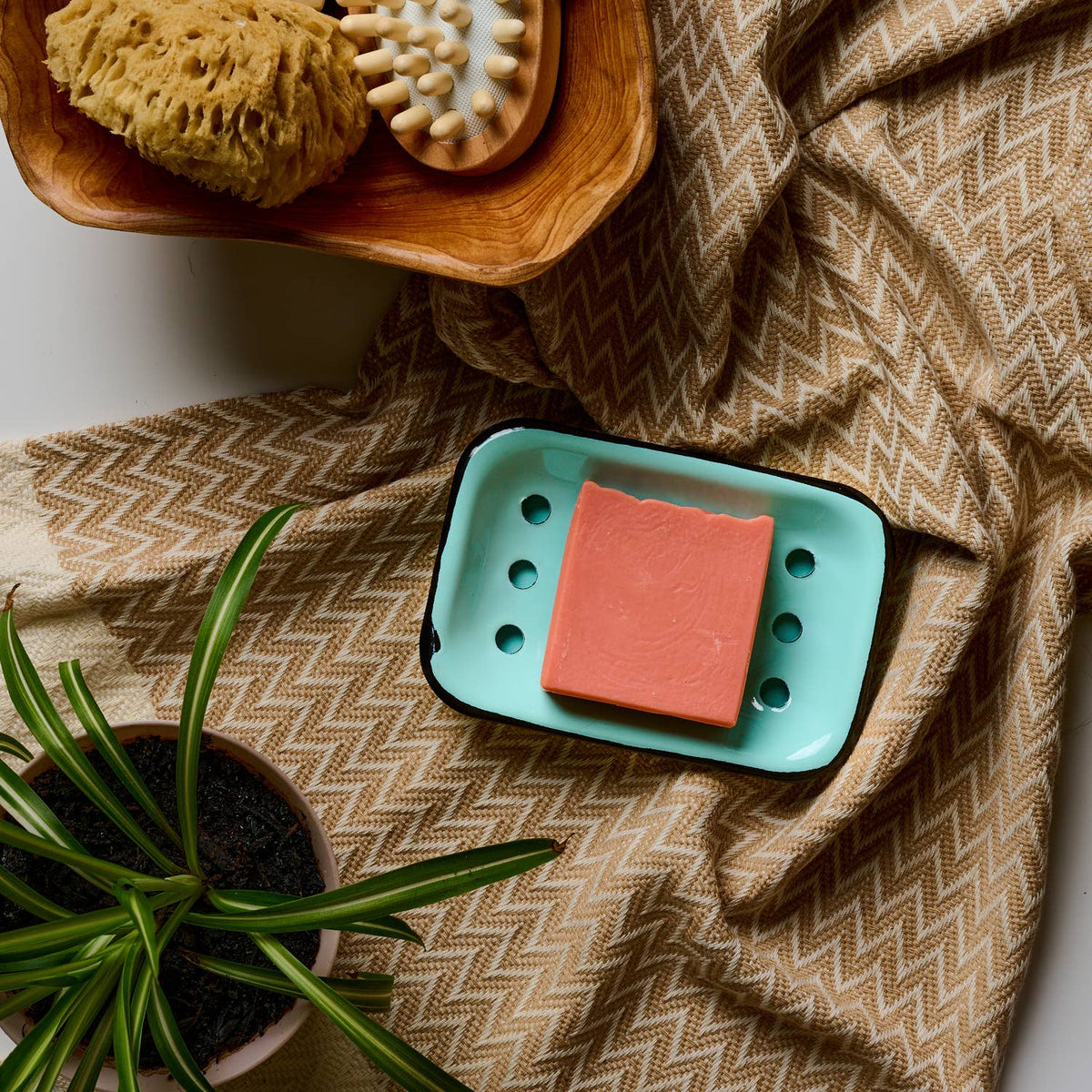 Dandelion Naturals - Patchouli + Lavender + Geranium Bar Soap | Blush