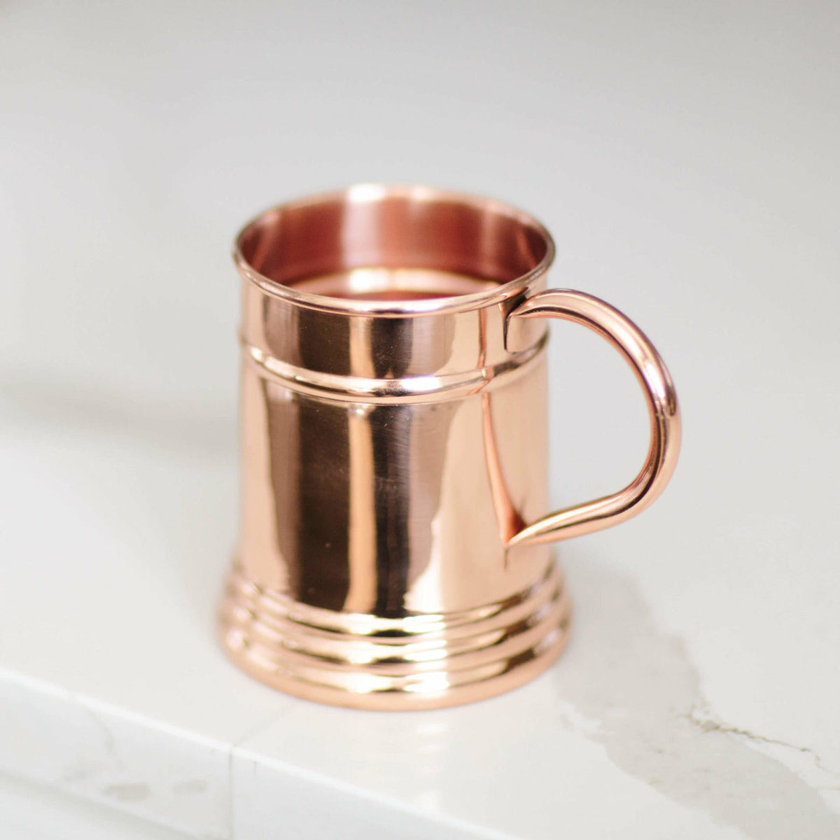 Copper Mug Company - Stein: 16oz Smooth Solid Copper Beer Stein for Moscow Mule