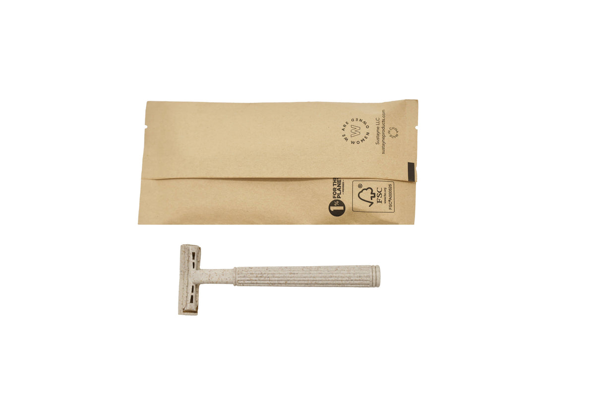 Sustayne - Wheat Straw Triple Blade Razor in Eco-Friendly Sachet — alternate product image, view 7