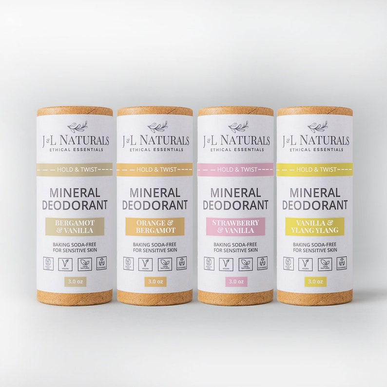 Natural Deodorant for Sensitive Skin - Baking-Soda Free (TRAVEL SIZE 1.3 oz.)