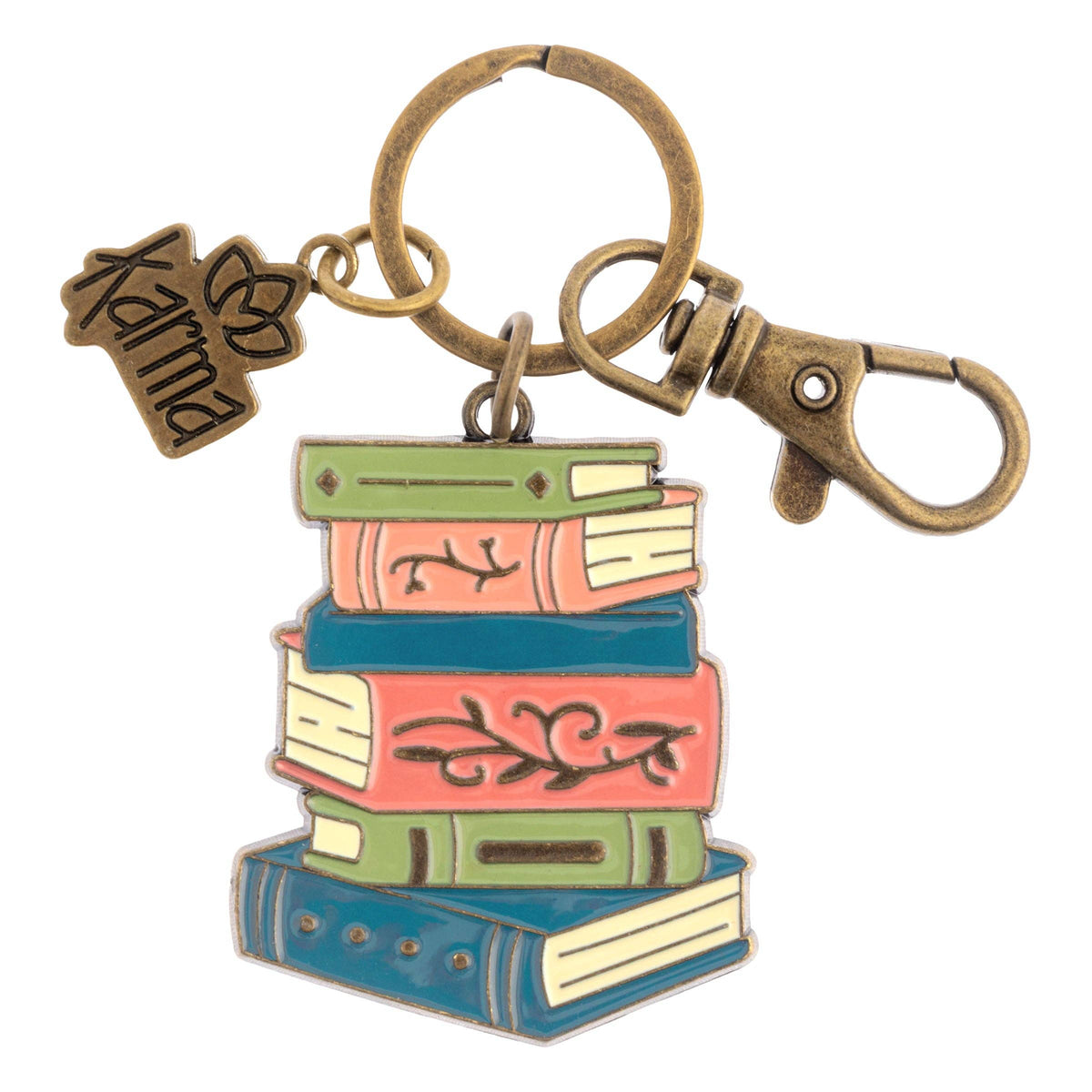 Karma - Books Enamel Key Chains