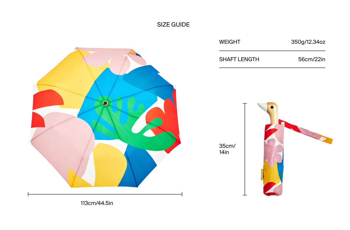 Original Duckhead USA - We ship from USA - Matisse Multi-Colored Print Eco-Friendly Duckhead Umbrella — alternate product image, view 8