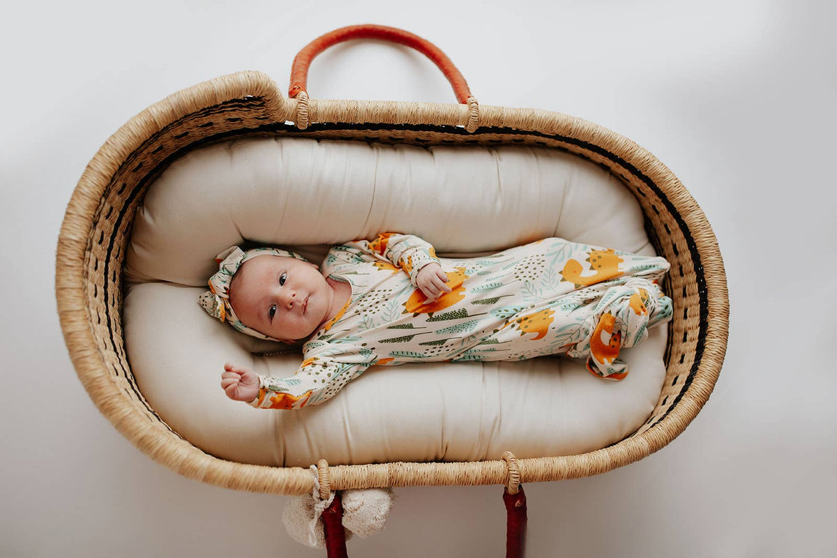 Three Little Tots - Dinosaur Animal Print Zoo Knotted Gown — alternate product image, view 26