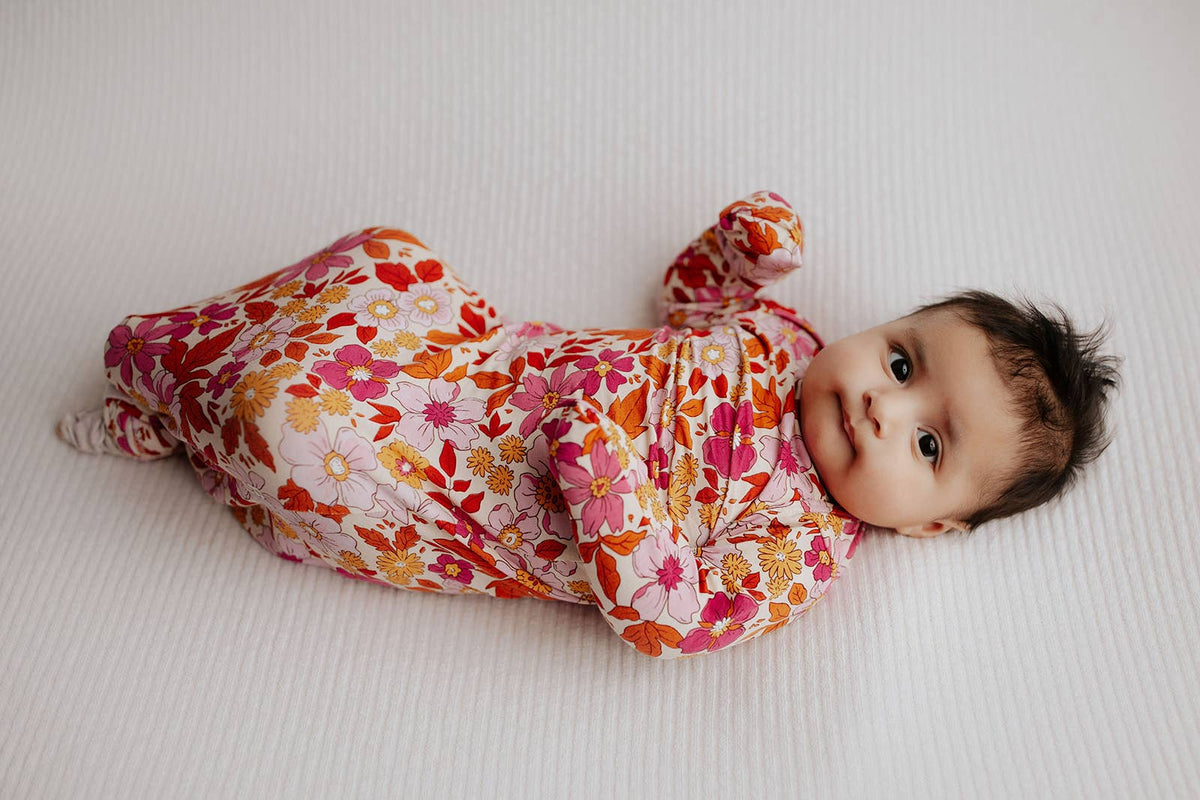 Three Little Tots - Wild Child Floral Hawaiian Knotted Gown — alternate product image, view 19