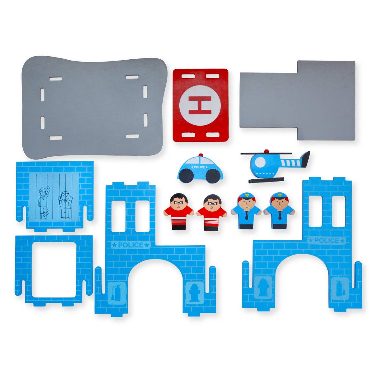 Mr. Ellie Pooh - Wooden set - Police Station — alternate product image, view 3
