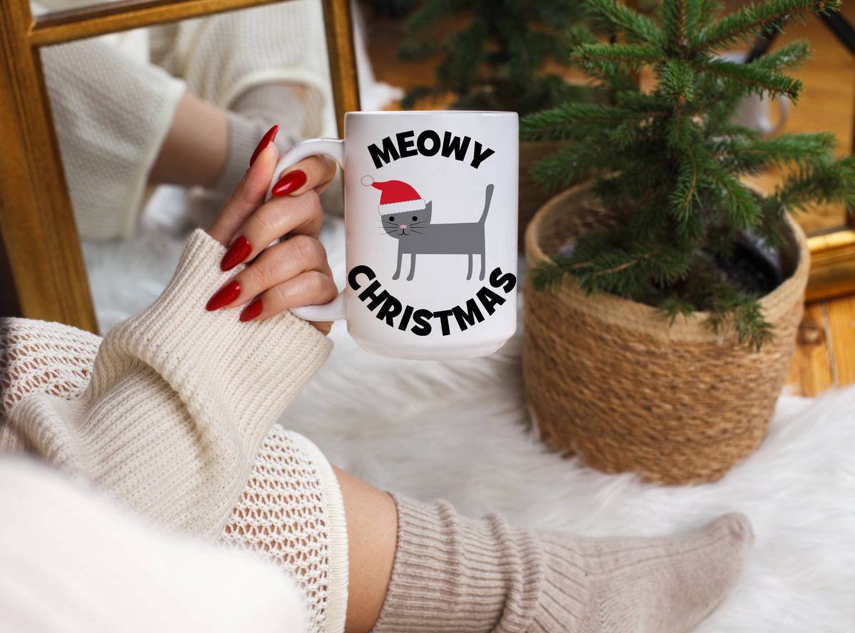 Meowy Christmas 15 oz Mug