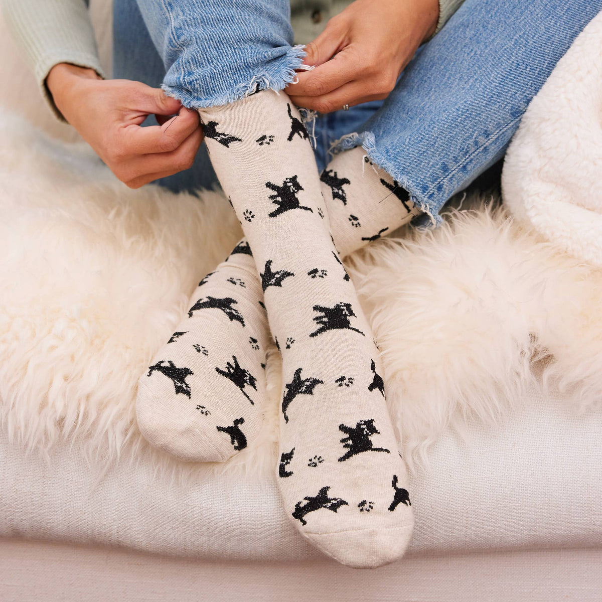 Socks that Save Cats | Beige Cats - Gifts for Cat People