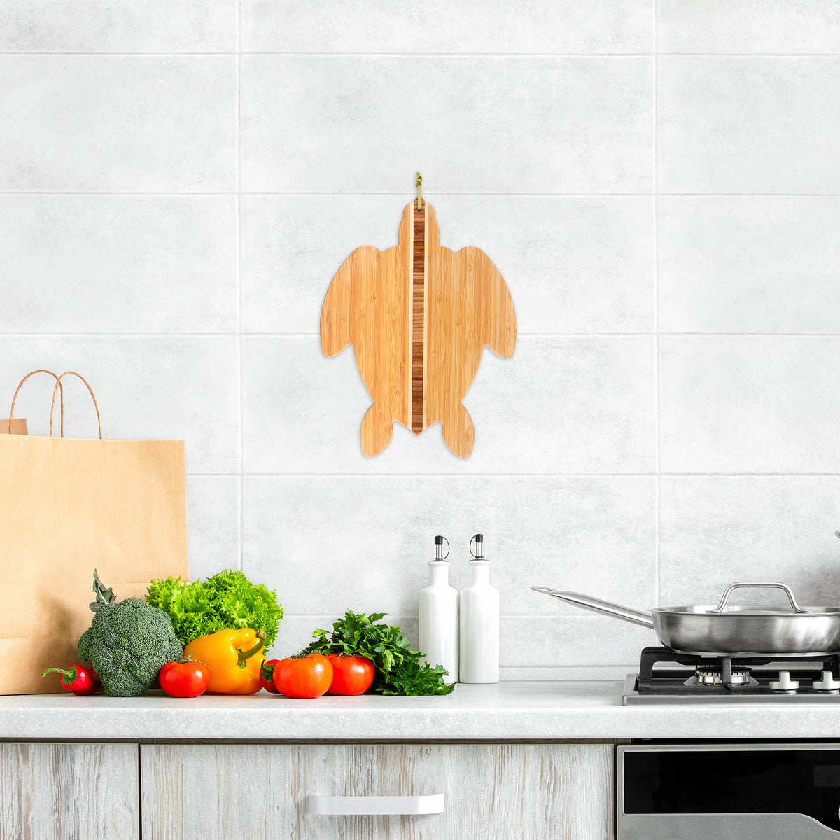 Sea Turtle Shaped Serving & Cutting Board