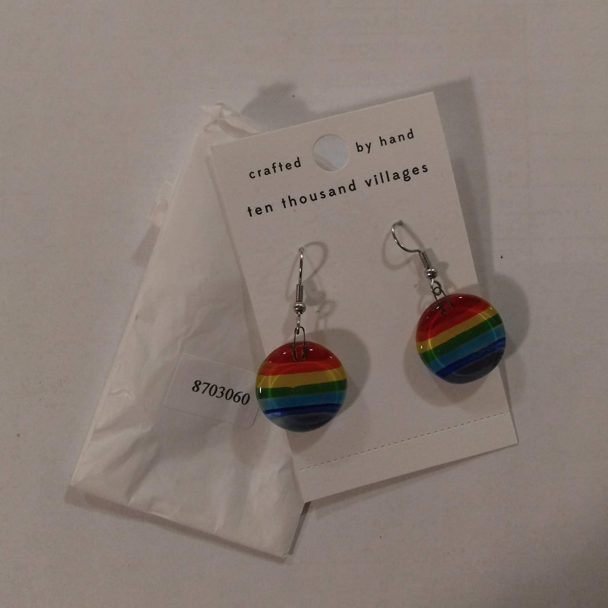 Glass Rainbow Earrings