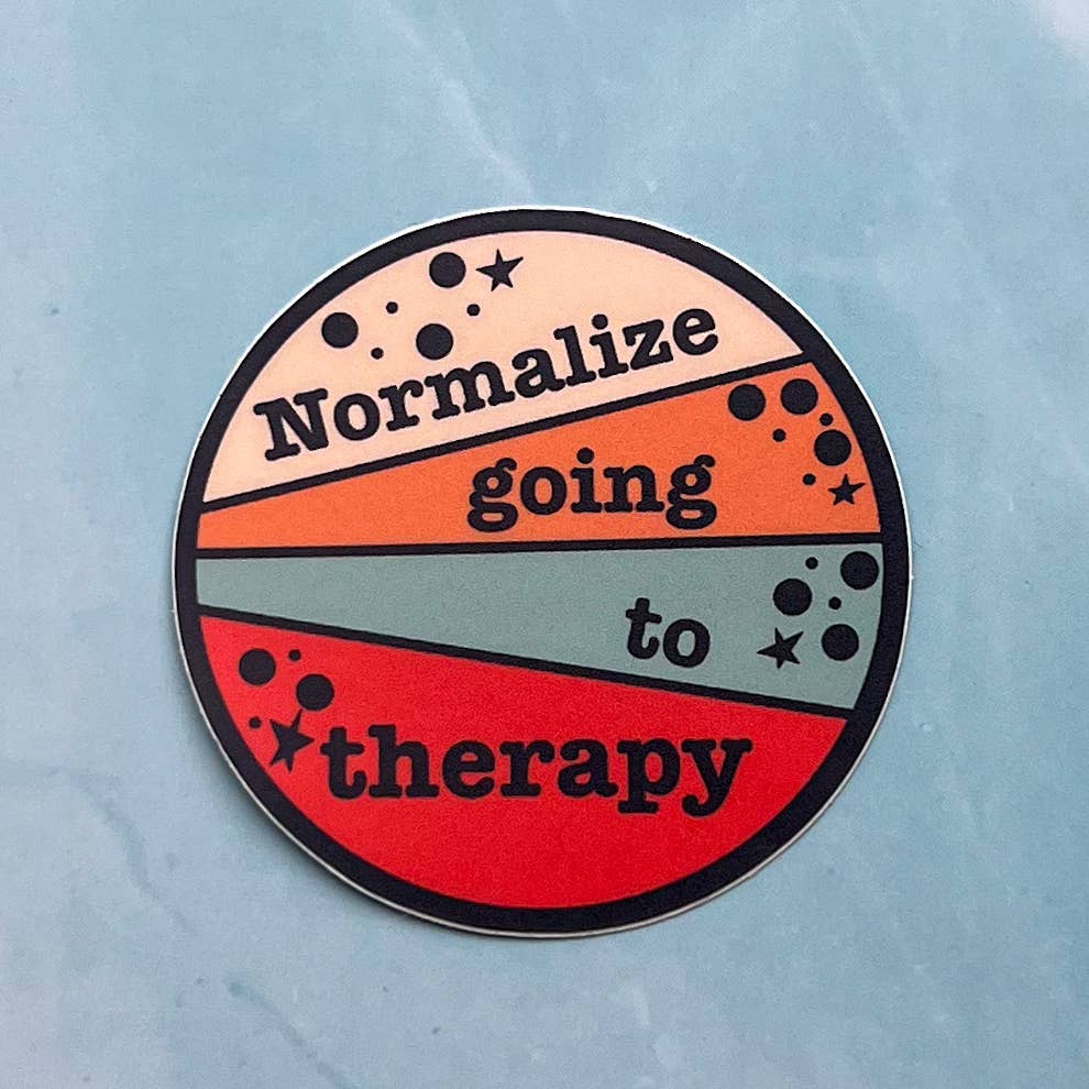 Normalize going to therapy sticker