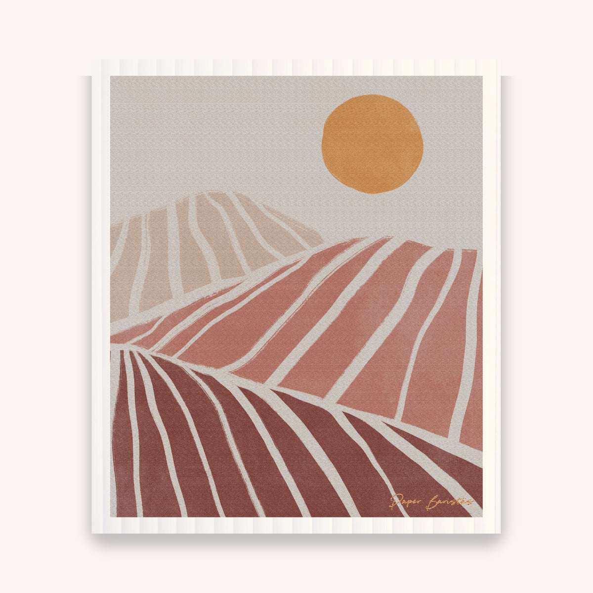Set of 3 Swedish Dishcloth: Landscape Line Combo