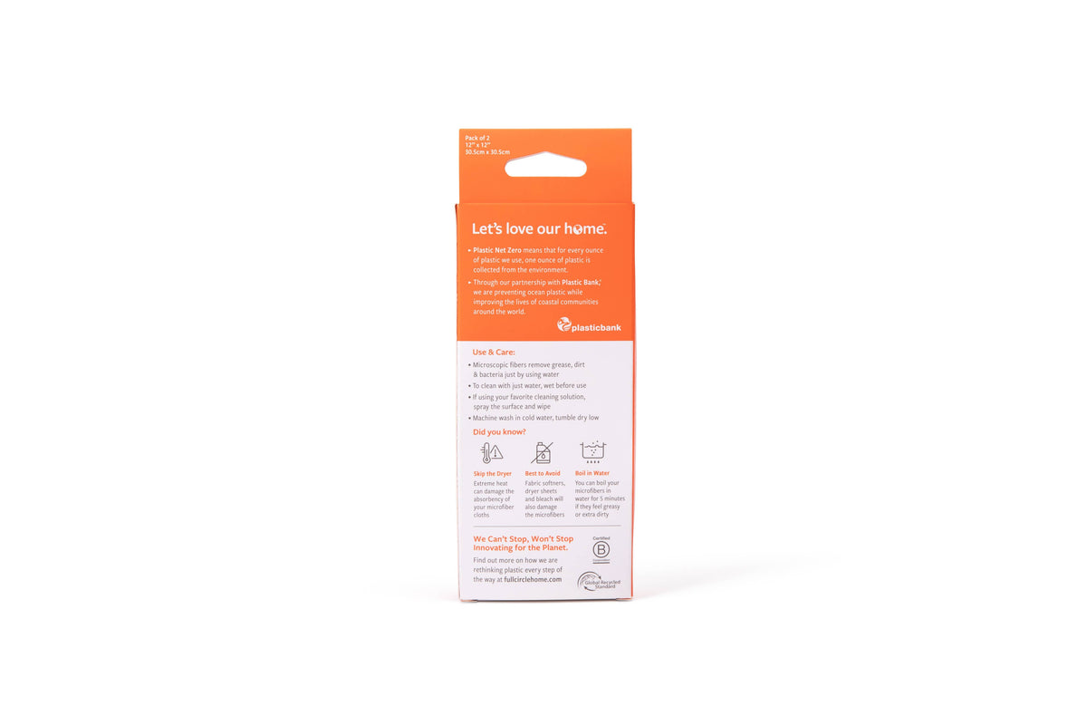 Renew Recycled Glass Microfiber Cloths (set of 2)