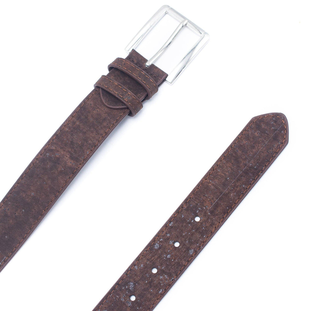 Brown Cork men belt vegan belt mens natural leather belt L-853-B