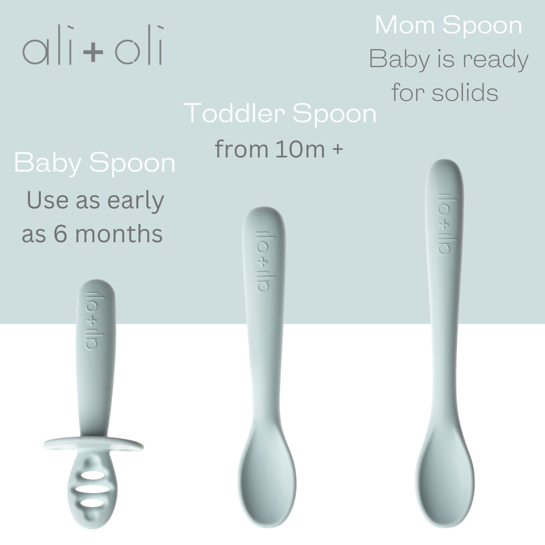(3-pc) Multi Stage Spoon Set for Baby (Blue) 6m+