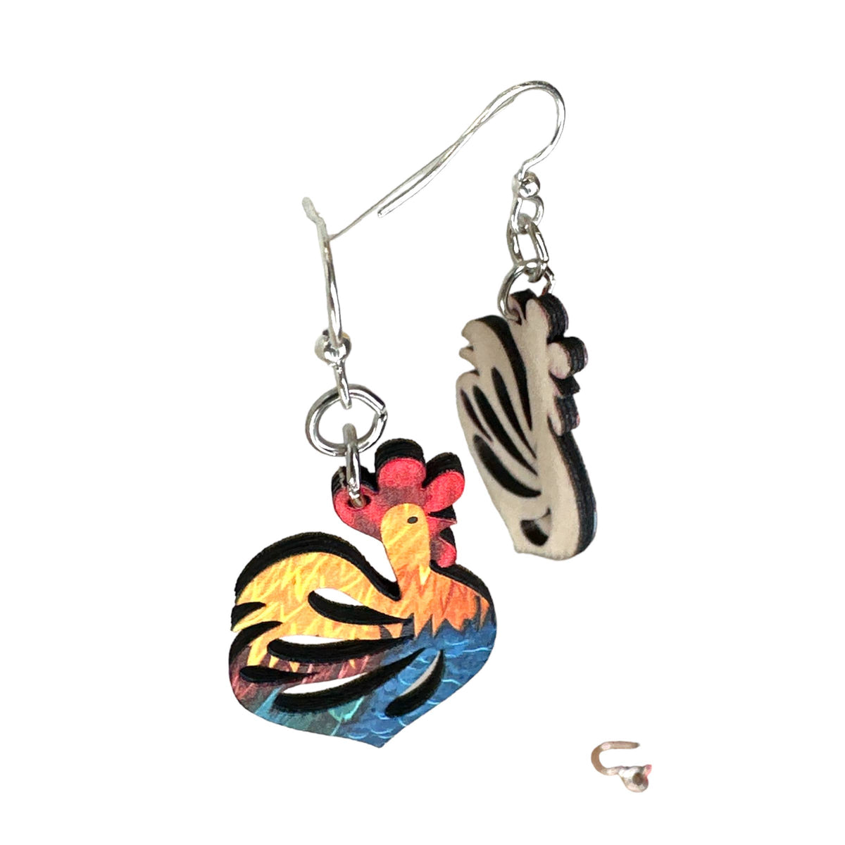 Cock-a-doodle-doo Earrings #1770