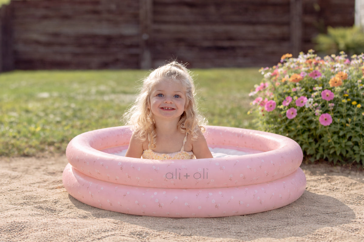 Two-Ring Inflatable Kiddie Pool (Peony)