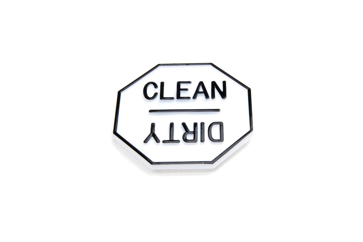 Fox Run Clean or Dirty Dishwasher Magnet, 2.5" x 2.5"