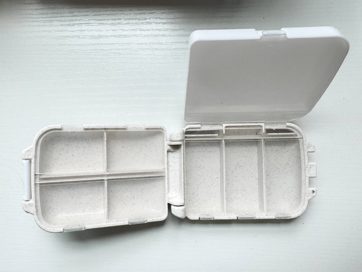 Take your Happy Pills Container - Speckled Cream