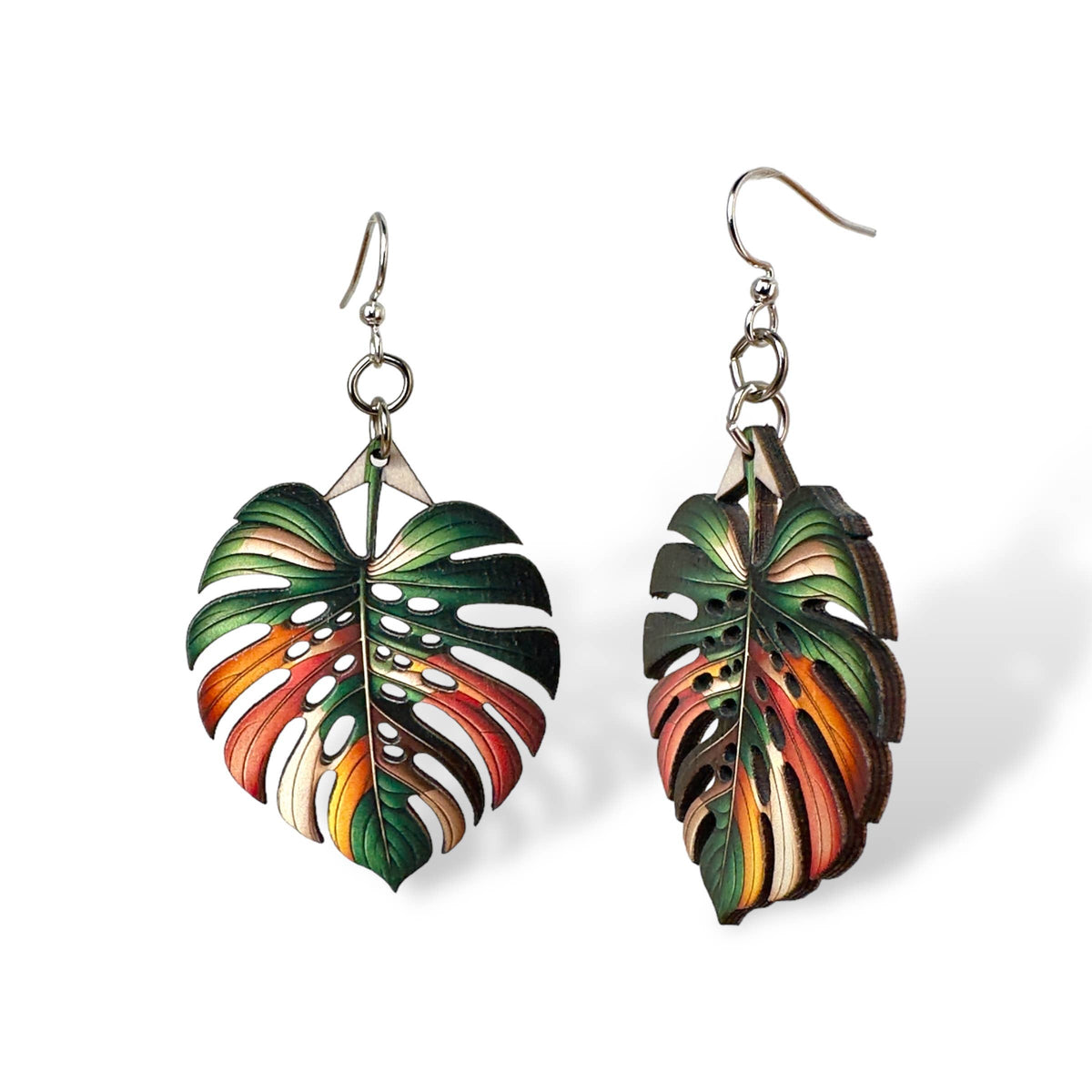 Monstera Leaf Earrings #1792