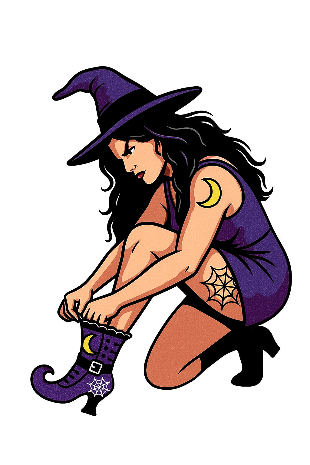 Witch Boot Earrings #1873