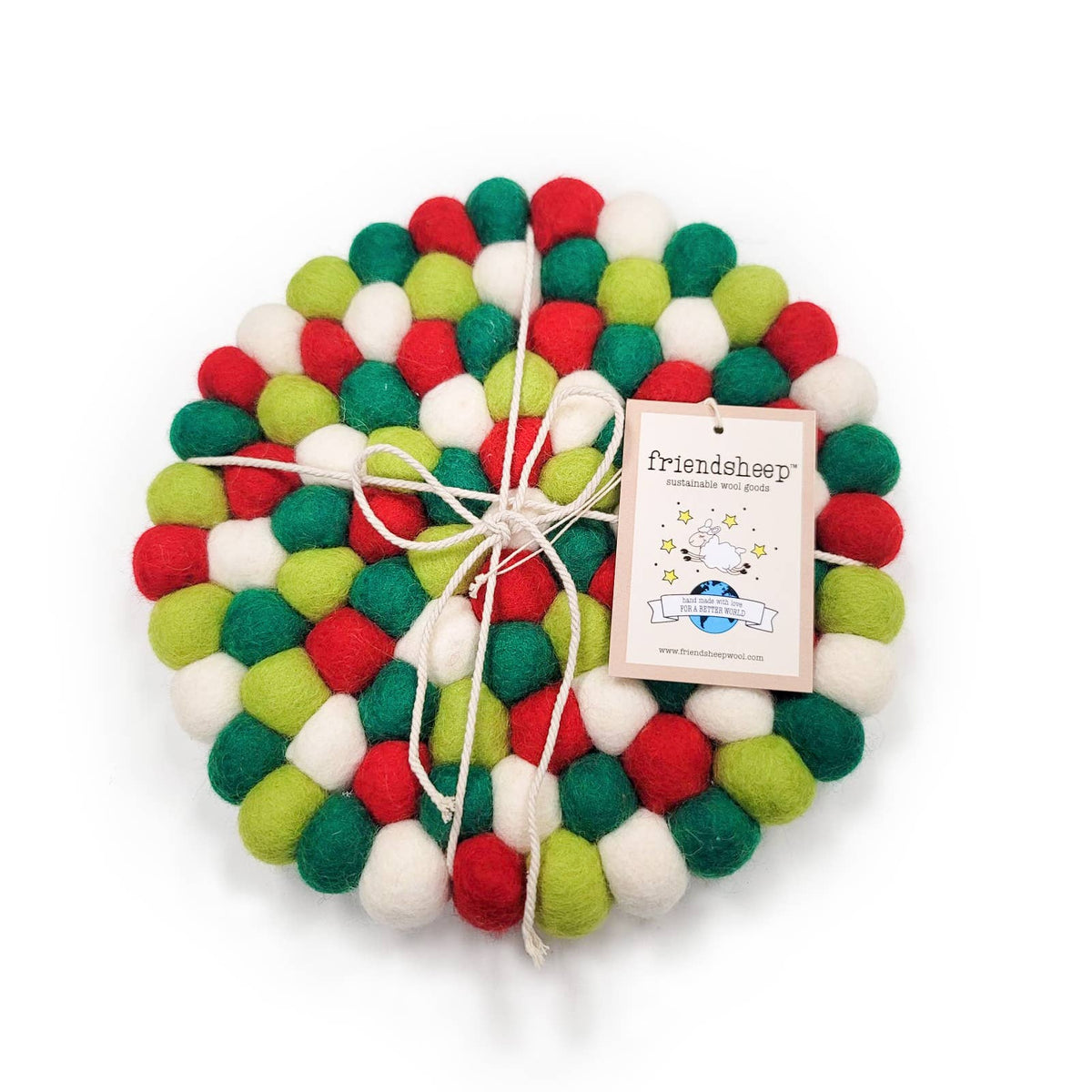 Friendsheep - North Pole Eco Coasters and Trivets