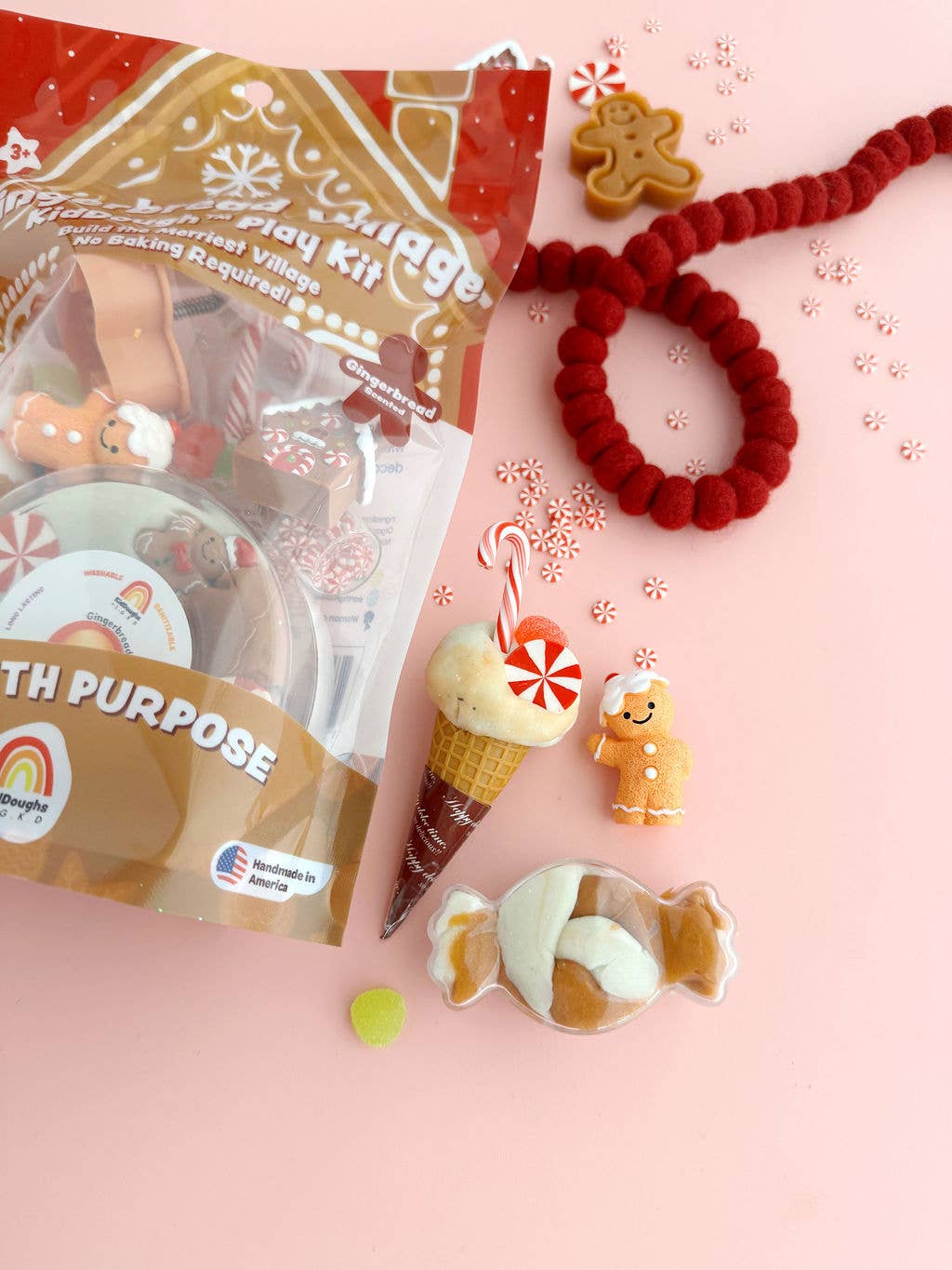 Earth Grown KidDoughs (KidDoughs by EGKD) - Gingerbread Village KidDough Play Kit — alternate product image, view 4