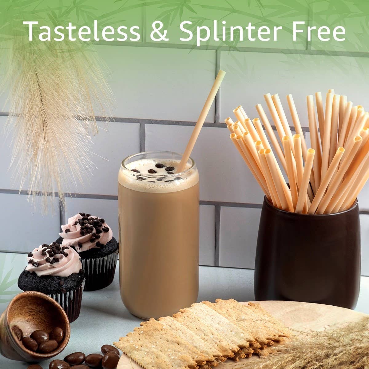 Bulk Bamboo Disposable Straws - Wrapped - 1000 Straws