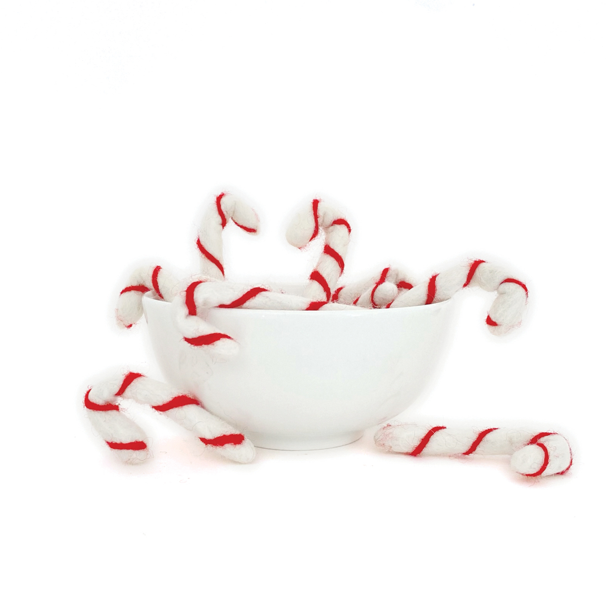 Sheep Farm Felt - Bastones de caramelo de fieltro | Set de 10