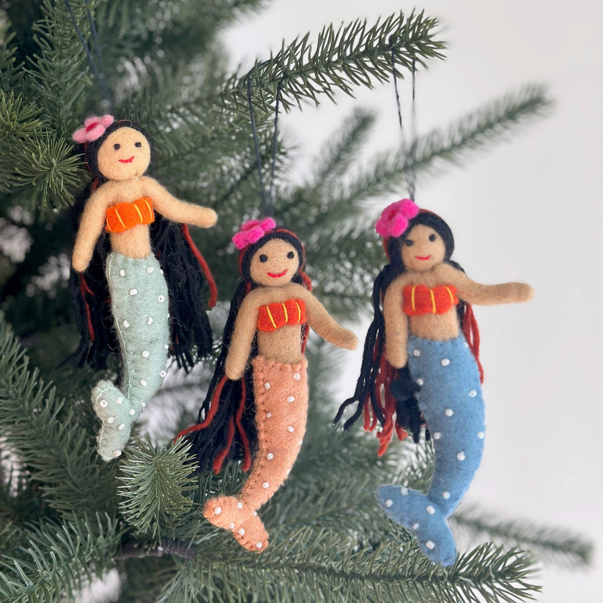 Ganapati - Felt Ornament - Silk Sea Mermaid