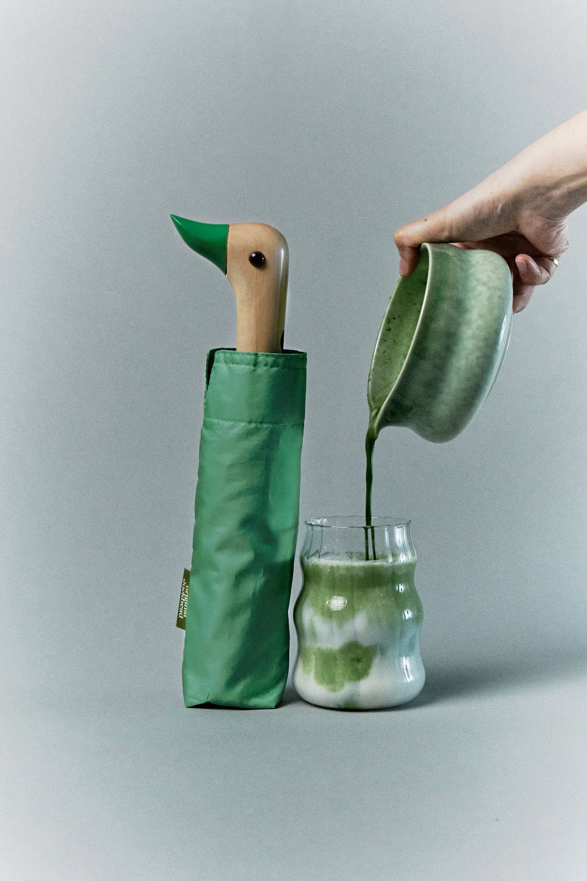 Original Duckhead USA - We ship from USA - Matcha Green Eco-Friendly Duckhead Umbrella — alternate product image, view 2