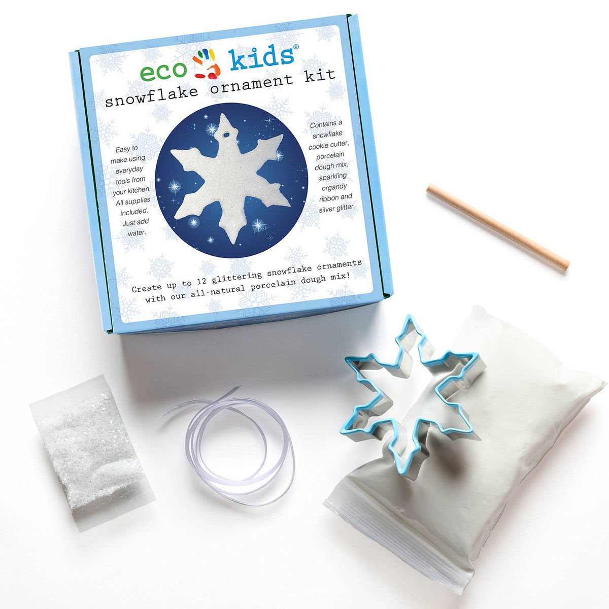 elseware unplug - Snowflake Ornament Kit - DIY Christmas Craft — alternate product image, view 2