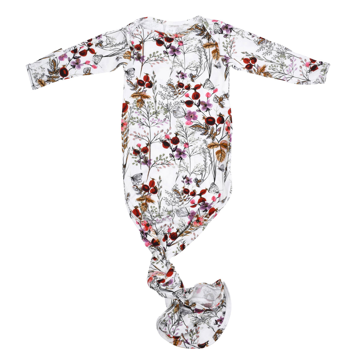Three Little Tots - Floral Flower Knotted Gown — alternate product image, view 2