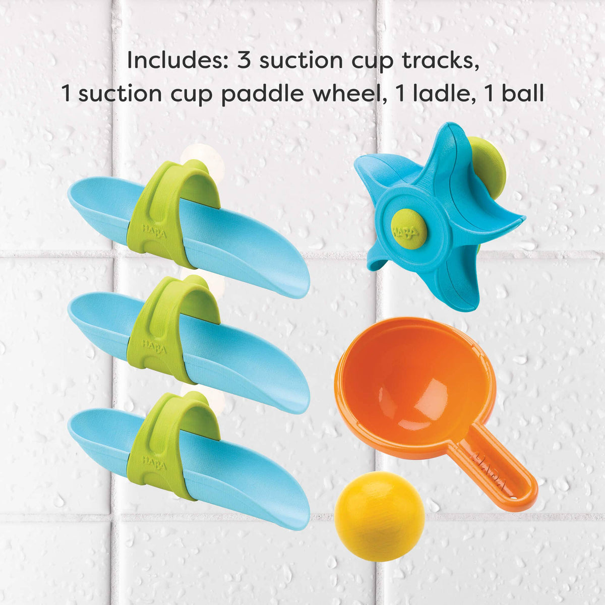 HABA USA - Set de pistas de bolas para la bañera