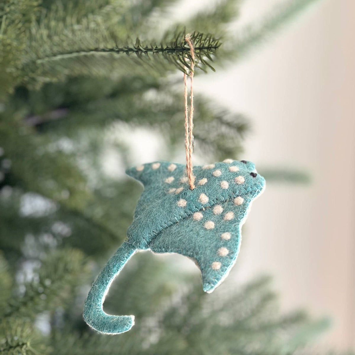 Ganapati - Felt Ornament - Blue Stingray