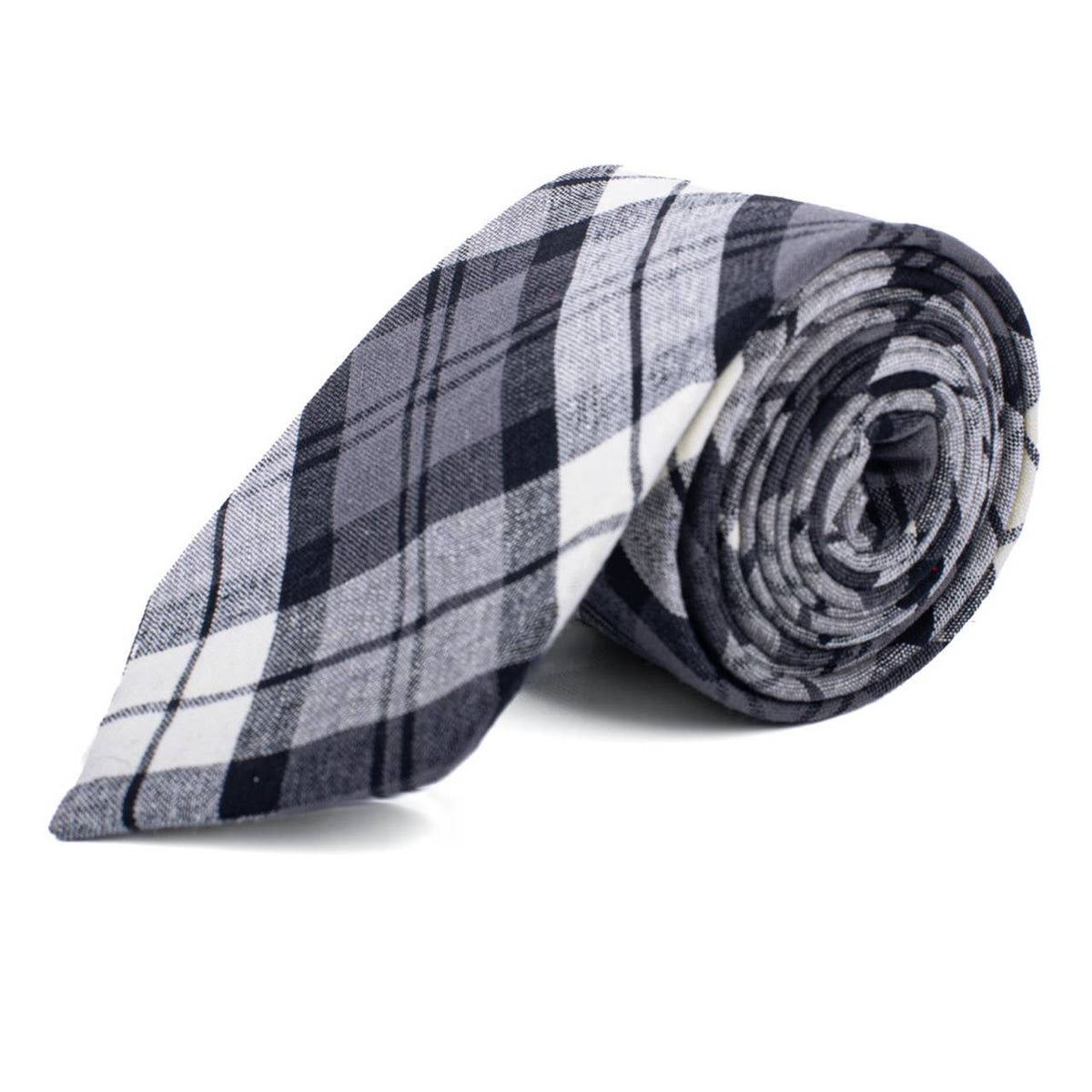Selini New York - Men's 100% Cotton Checkered Ties 16