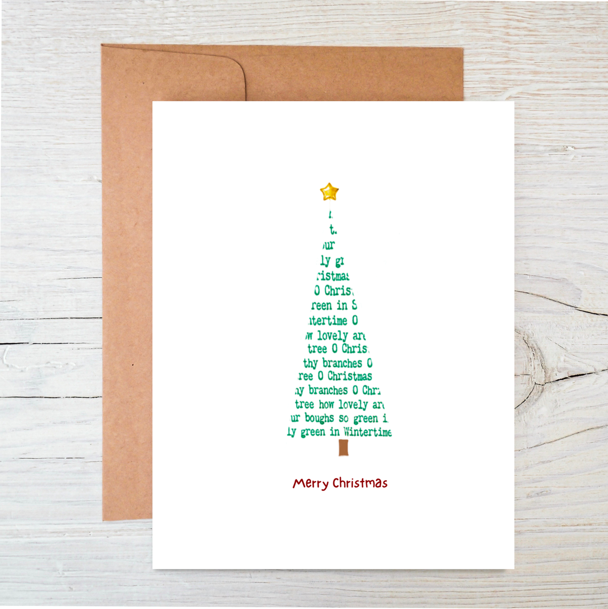 The Raven’s Edge Studio - Plantable Christmas Card: Eco Friendly, O Christmas Tree