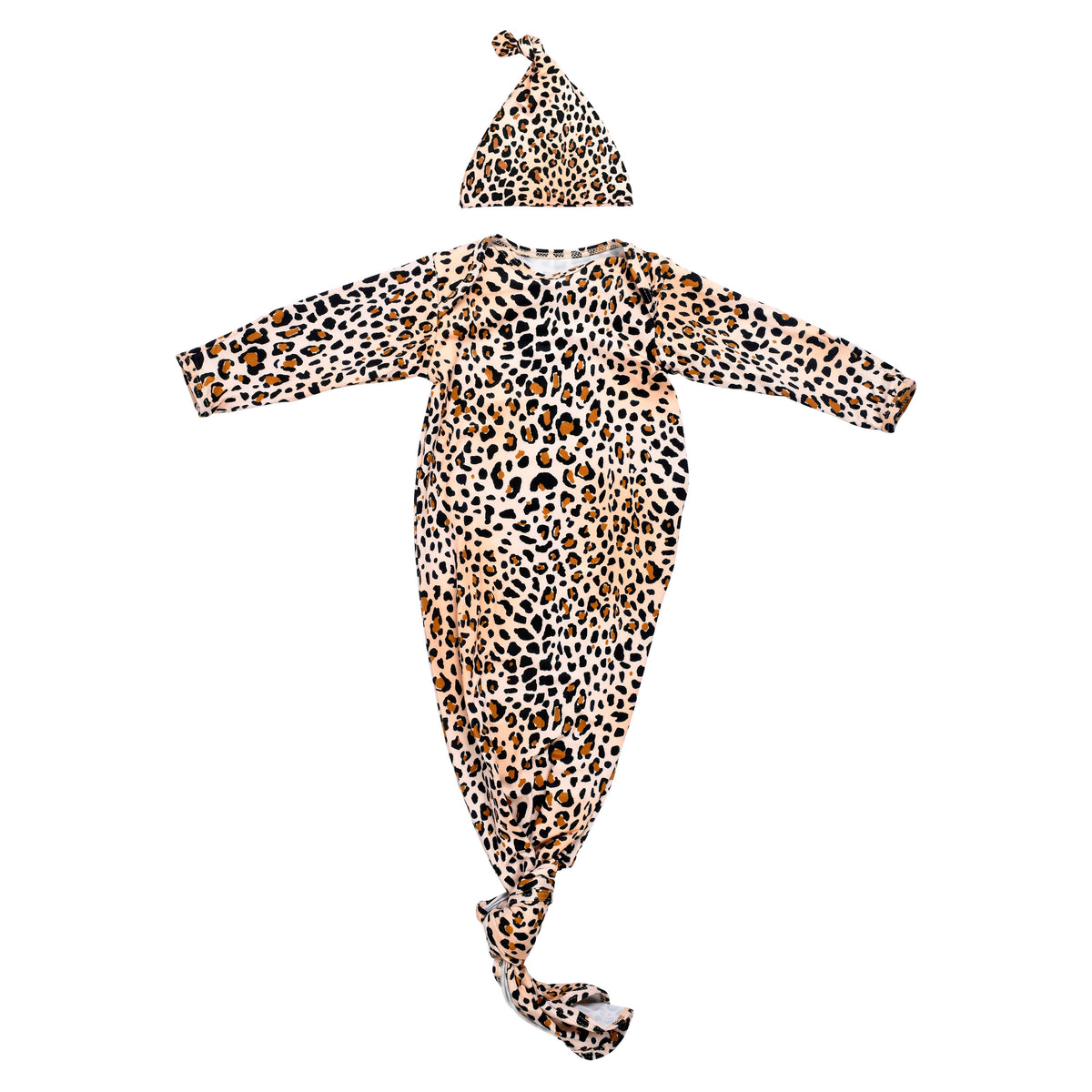 Three Little Tots - Leopard Knotted Gown — alternate product image, view 24