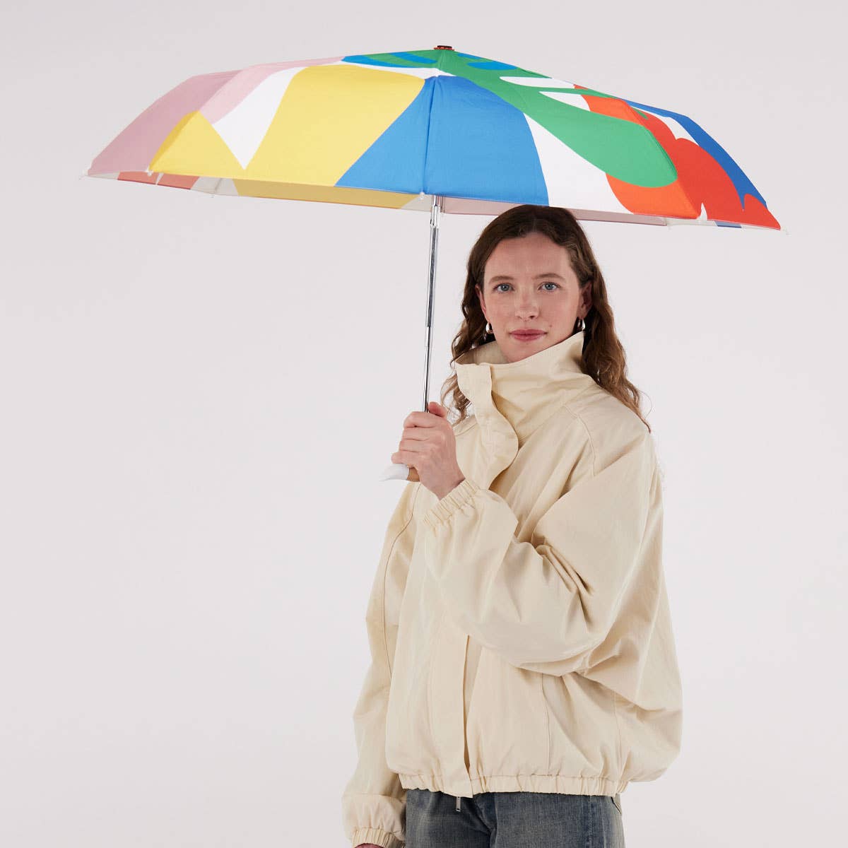 Original Duckhead USA - We ship from USA - Matisse Multi-Colored Print Eco-Friendly Duckhead Umbrella — alternate product image, view 2