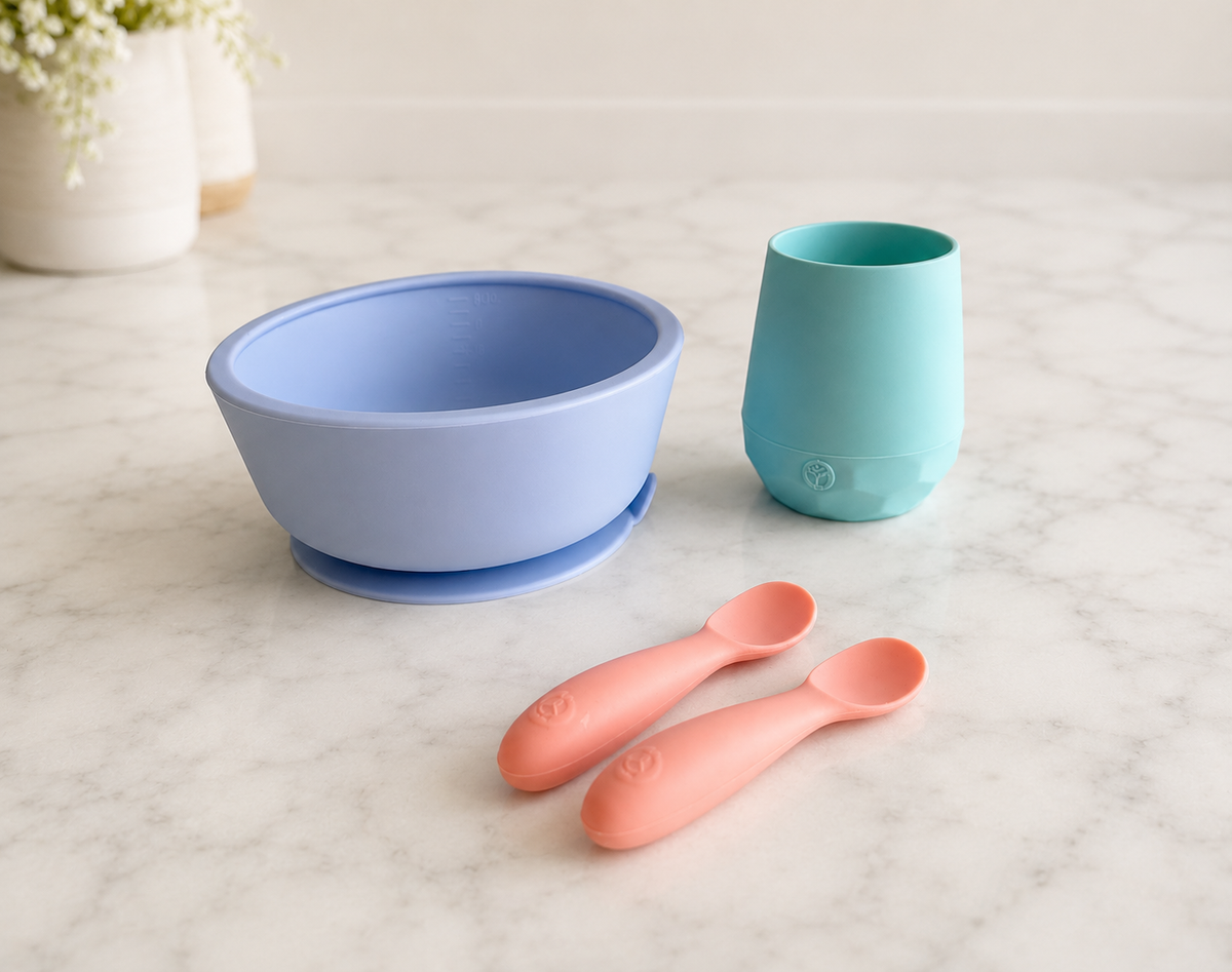 WeeSprout - Baby First Feeding Set – Training Cup, Suction Bowl & Spoons — alternate product image, view 3