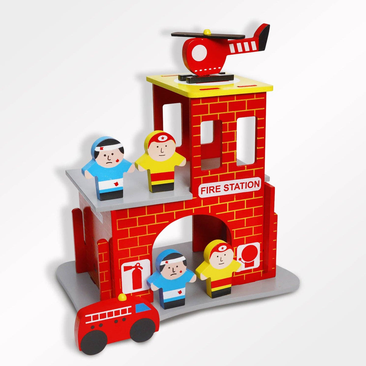 Mr. Ellie Pooh - Wooden set - Fire Station — alternate product image, view 2