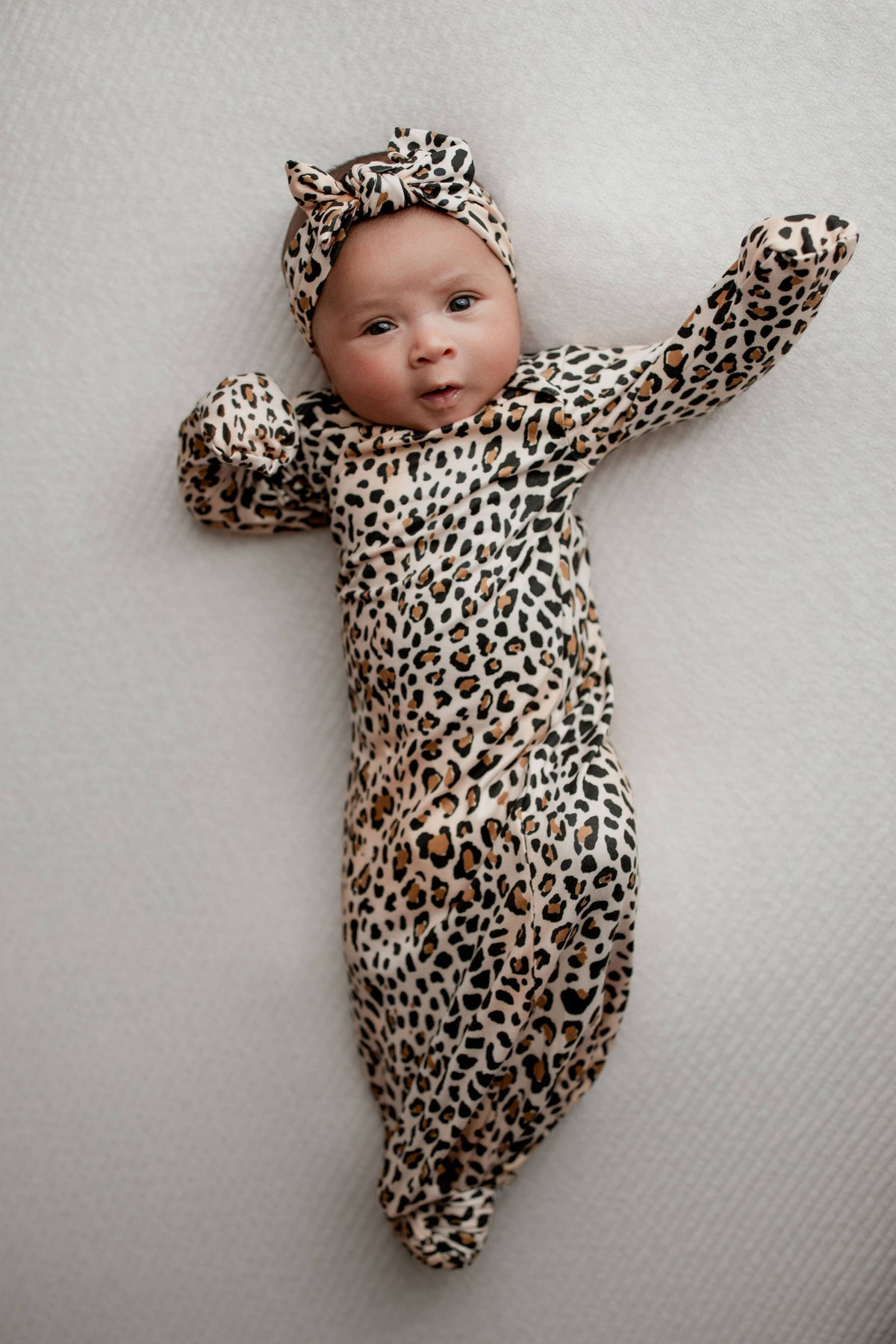 Three Little Tots - Leopard Knotted Gown — alternate product image, view 14