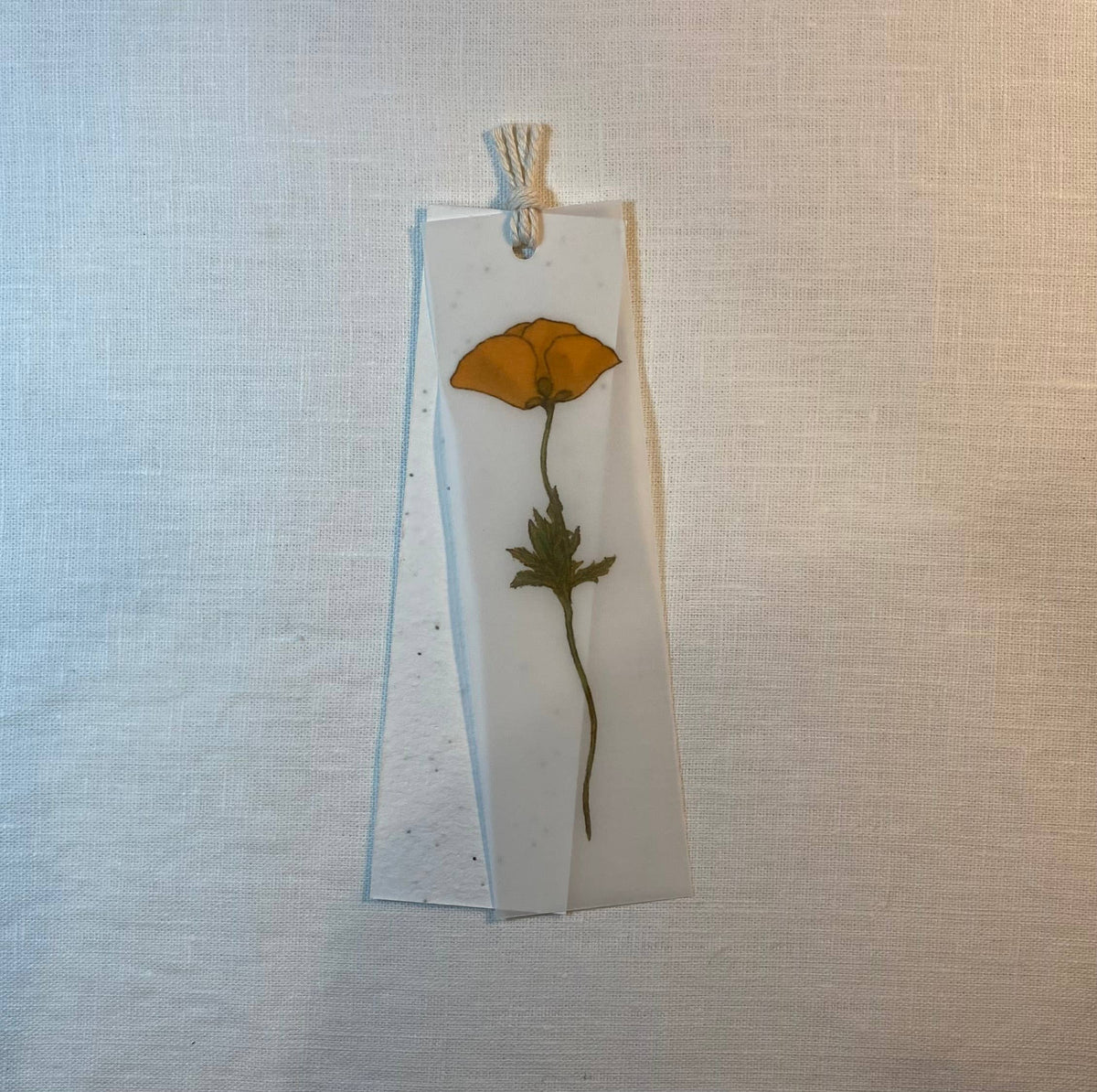 The Raven’s Edge Studio - Plantable Bookmark: 2 in 1 Wildflower Bookmark, Corn Poppy