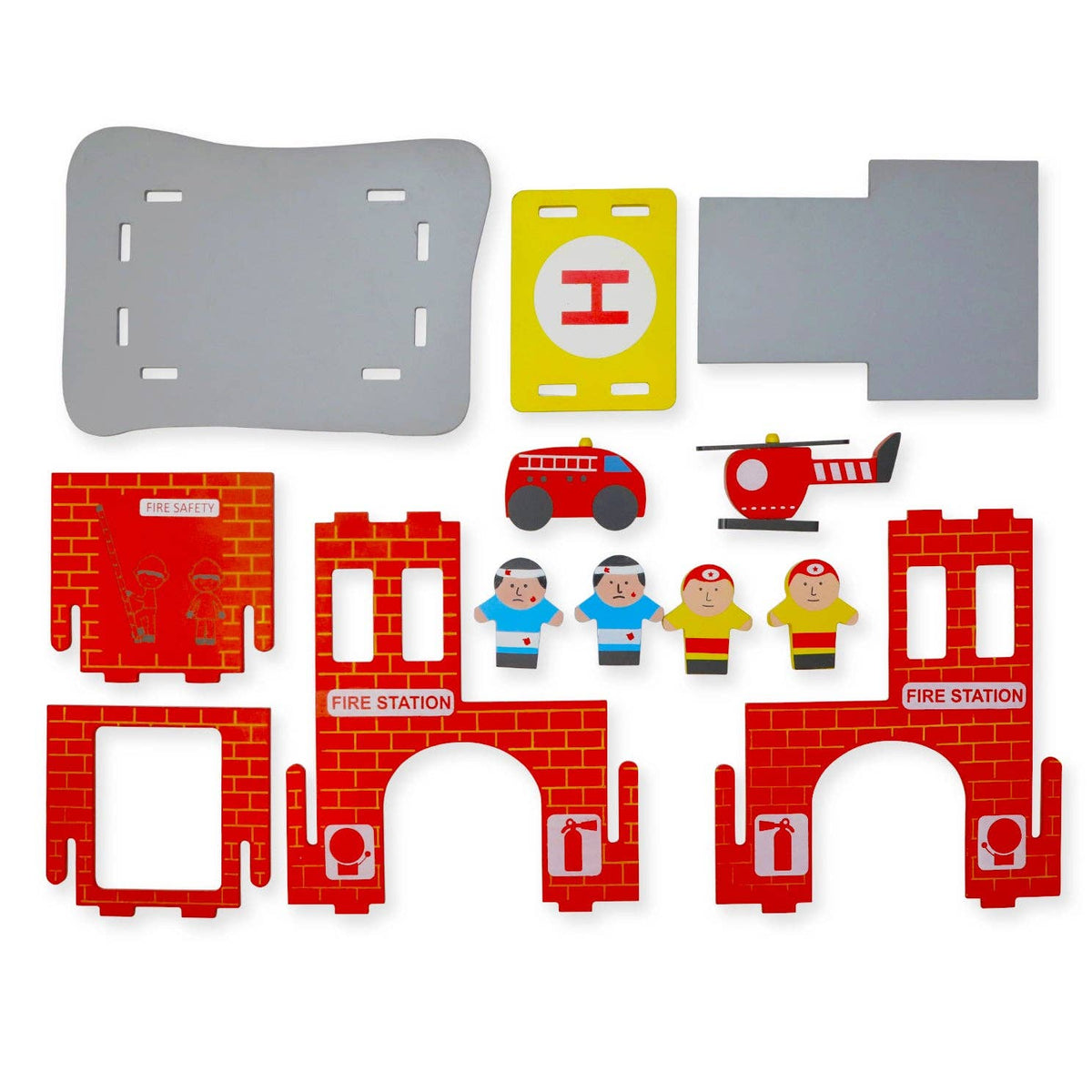 Mr. Ellie Pooh - Wooden set - Fire Station — alternate product image, view 3